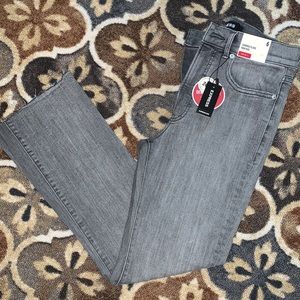 Express Faded Black Cropped Flare High Rise NWT